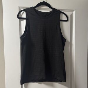 Black Mesh Sleeveless Lululemon Women's Workout Top
